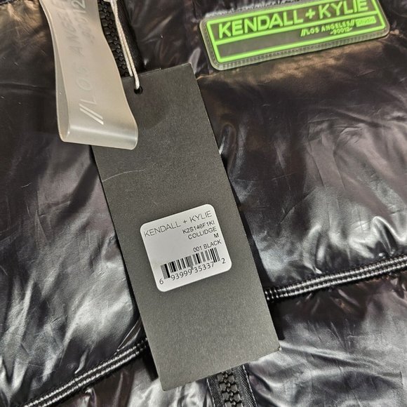 Kendall Kylie Black REVERSIBLE Puffer Coat Jacket - Women's Size M NEW - Picture 7 of 8